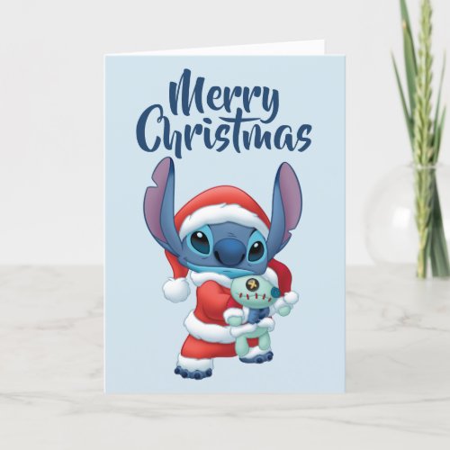 Lilo  Stitch  Santa Claus Stitch Holiday Card