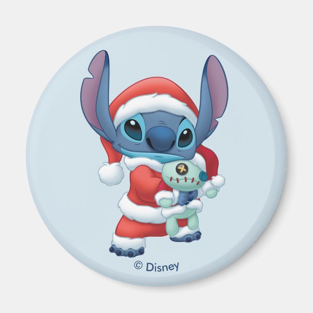 Lilo & Stitch | Santa Claus Stitch Magnet (Front)