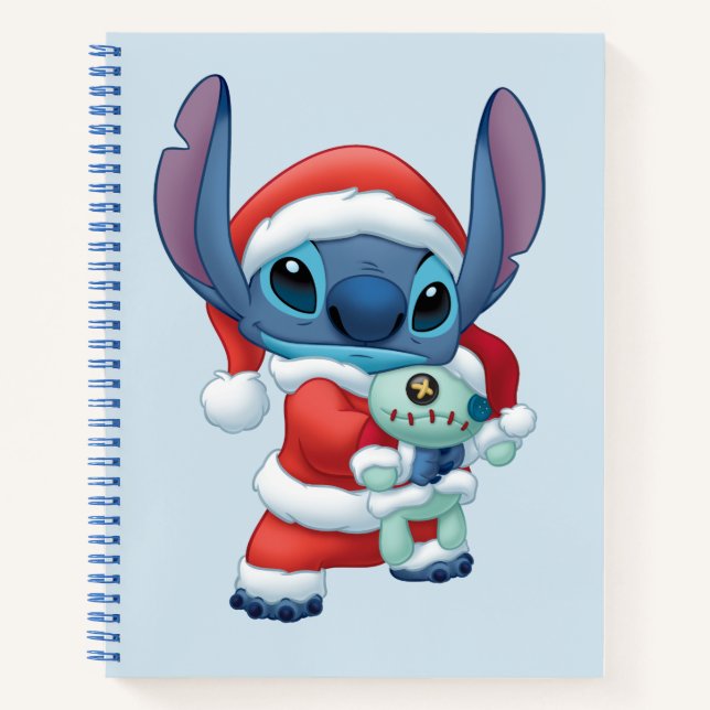 Lilo & Stitch | Santa Claus Stitch Notebook (Front)