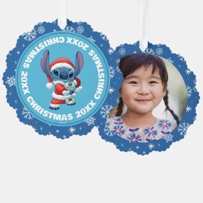 Lilo &amp; Stitch | Santa Claus Stitch Ornament Card