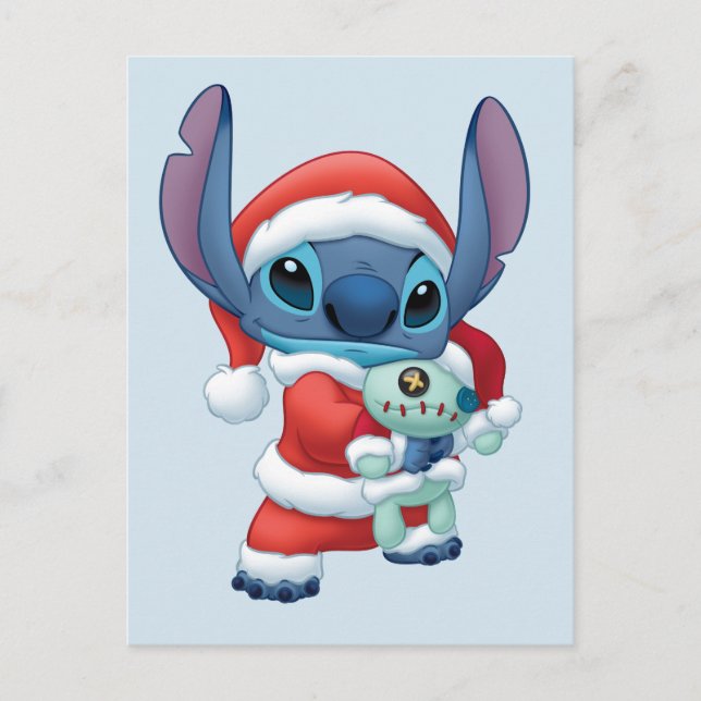 Lilo & Stitch | Santa Claus Stitch Postcard (Front)