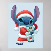 Lilo & Stitch, Santa Claus Stitch Poster