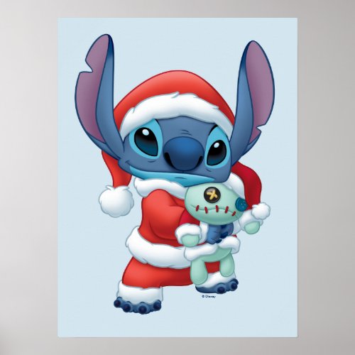 Lilo  Stitch  Santa Claus Stitch Poster