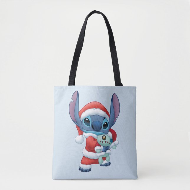 Lilo & Stitch | Santa Claus Stitch Tote Bag (Front)
