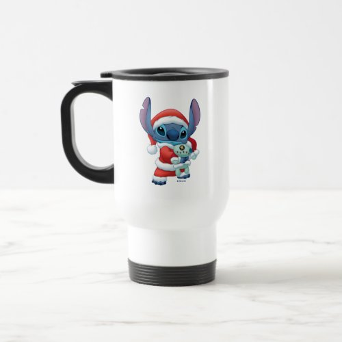Lilo  Stitch  Santa Claus Stitch Travel Mug