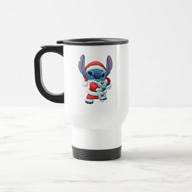 Lilo & Stitch | Santa Claus Stitch Travel Mug (Left)