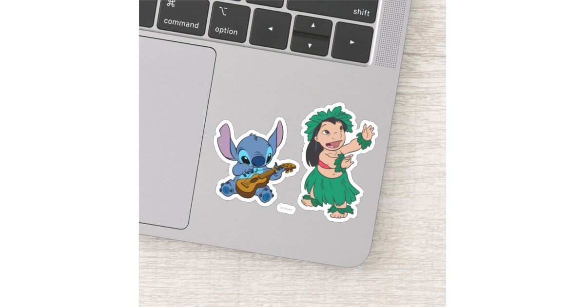 Stitch Chill Pose Collection Sticker, Zazzle