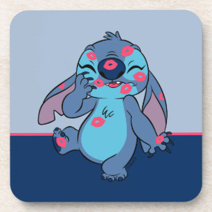 Lilo & Stitch   Stitch Covered in Kisses Beverage Coaster