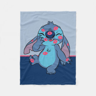 Lilo & Stitch | Stitch Covered in Kisses Fleece Blanket