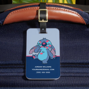 Lilo & Stitch Stitch Covered in Kisses Luggage Tag