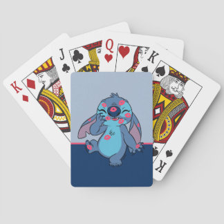 Lilo & Stitch | Stitch Covered in Kisses Playing C Poker Cards