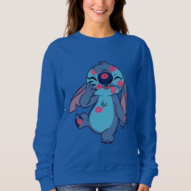 Lilo & Stitch | Stitch Covered in Kisses Sweatshirt (Front)