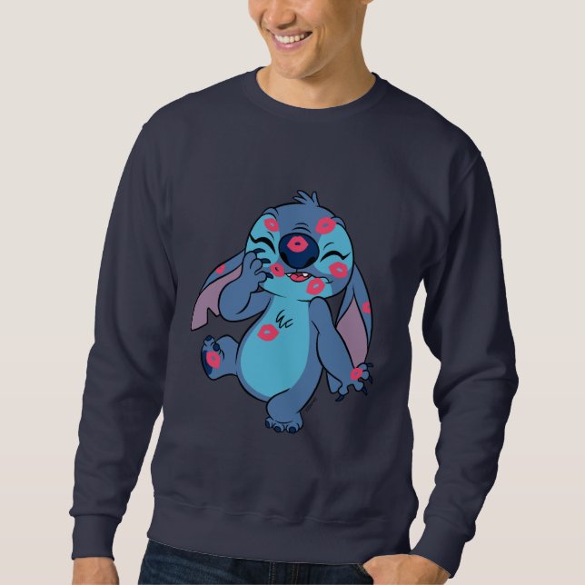 Lilo & Stitch | Stitch Covered in Kisses Sweatshirt (Front)