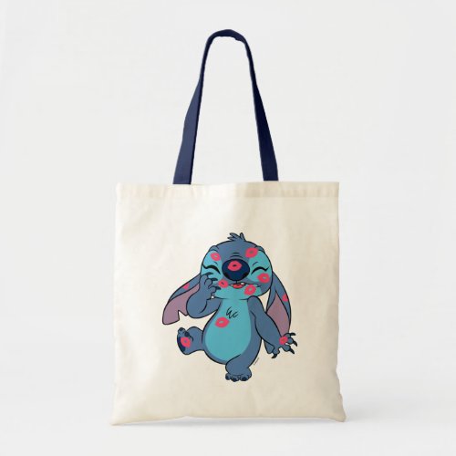 Lilo  Stitch  Stitch Covered in Kisses Tote Bag