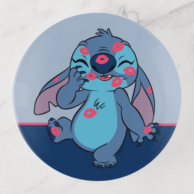 Lilo & Stitch | Stitch Covered in Kisses Trinket Tray (Front)