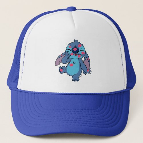 Lilo  Stitch  Stitch Covered in Kisses Trucker Hat
