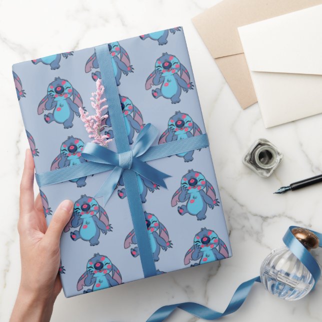 Lilo & Stitch | Stitch Covered in Kisses Wrapping Paper (Gifting)