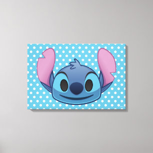 Lilo & Stitch   Stitch Emoji Canvas Print