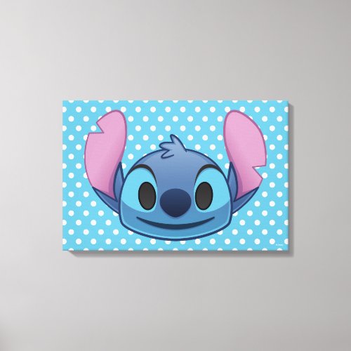 Lilo  Stitch  Stitch Emoji Canvas Print