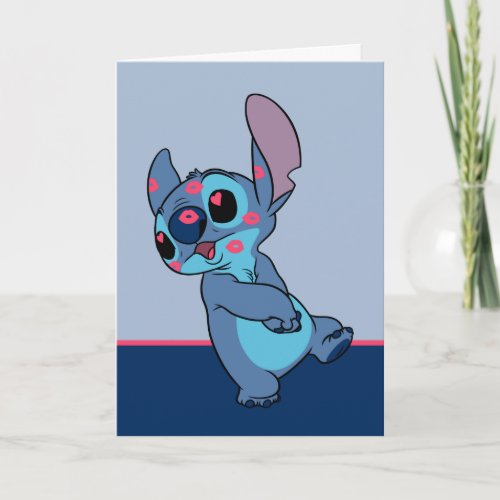 Lilo  Stitch  Stitch Valentine Kisses Card
