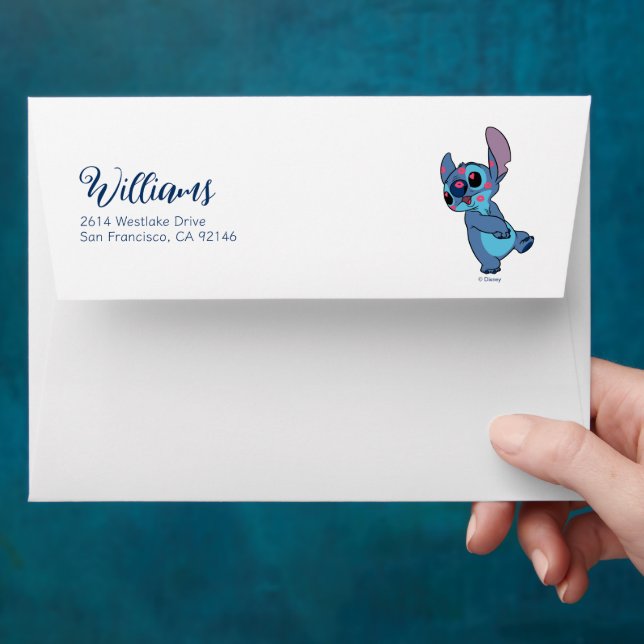 Lilo & Stitch | Stitch Valentine Kisses Envelope (Hand)