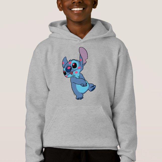 Lilo & Stitch | Stitch Valentine Kisses Hoodie (Front)
