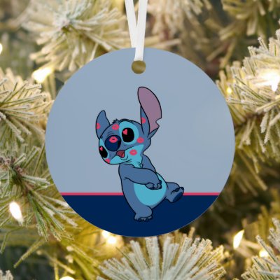 Lilo &amp; Stitch | Stitch Valentine Kisses Metal Ornament