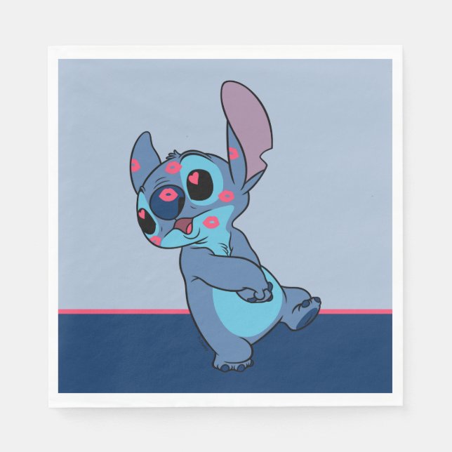 Lilo & Stitch | Stitch Valentine Kisses Napkins (Front)