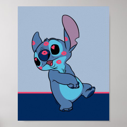 Lilo  Stitch  Stitch Valentine Kisses Poster