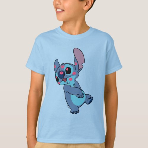 Lilo  Stitch  Stitch Valentine Kisses T_Shirt