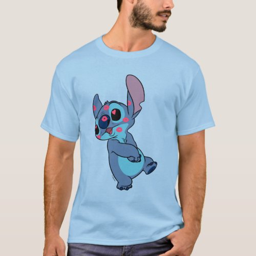 Lilo  Stitch  Stitch Valentine Kisses T_Shirt