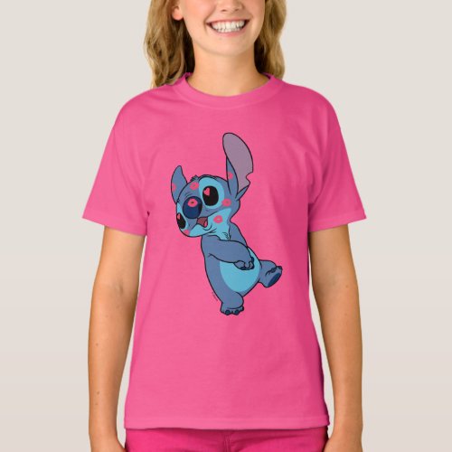 Lilo  Stitch  Stitch Valentine Kisses T_Shirt