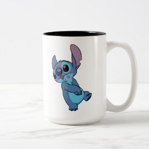 Lilo & Stitch Stitch Valentine Kisses Two-Tone Coffee Mug