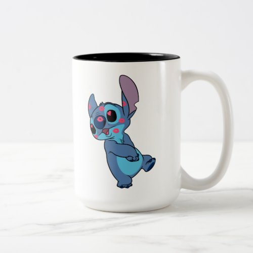 Lilo  Stitch  Stitch Valentine Kisses Two_Tone Coffee Mug