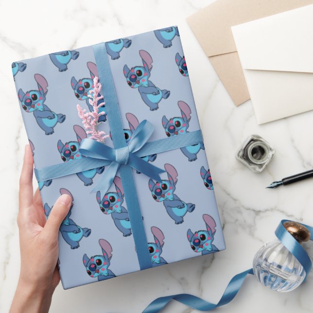 Lilo & Stitch | Stitch Valentine Kisses Wrapping Paper (Gifting)
