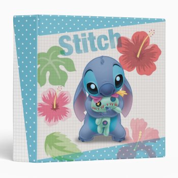 Lilo & Stitch | Stitch With Ugly Doll 3 Ring Binder by LiloAndStitch at Zazzle