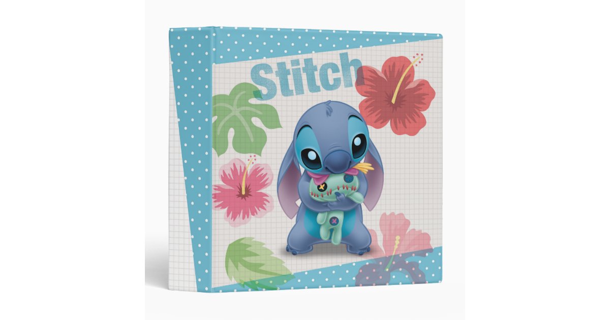 Personalized Lilo & Stitch Children's Birthday Card - Red Heart Print