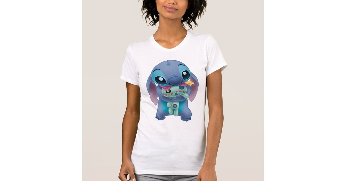 Kawaii Disney Lilo Stitch T Shirt Women Summer Tops Cartoon Stitch