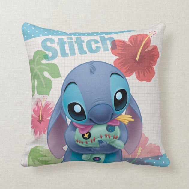 stitch emoji pillow