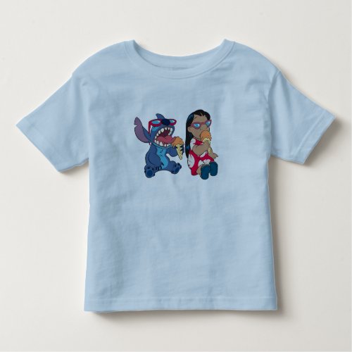 Lilo  Stitchs Lilo and Stitch Eating Ice Cream Toddler T_shirt