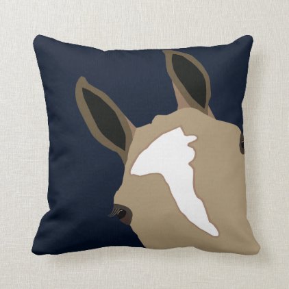 Lilo the polo pony throw pillow