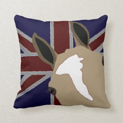 Lilo the polo pony throw pillow