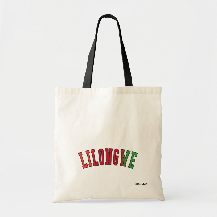 Lilongwe in Malawi National Flag Colors Tote Bag