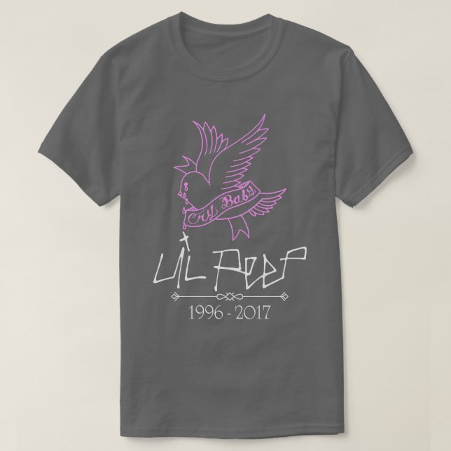 LilPeep Rapper Cry baby Hell Boy T-Shirt (Design Front)