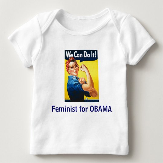 Lilttle Feminist for OBAMA Baby T-Shirt