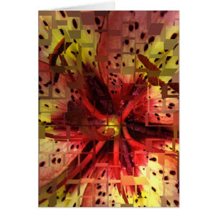 Lily Abstract Blank Card