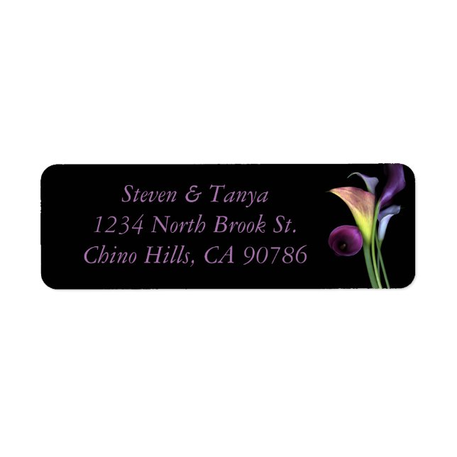 Lily Address Label (Front)