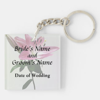 Lily and Bud Wedding Products Keychain