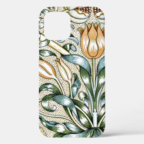 Lily and Pomegranate vintage pattern iPhone 12 Case