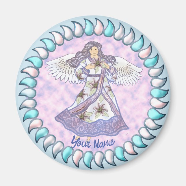 lily  angel  magnet (Front)